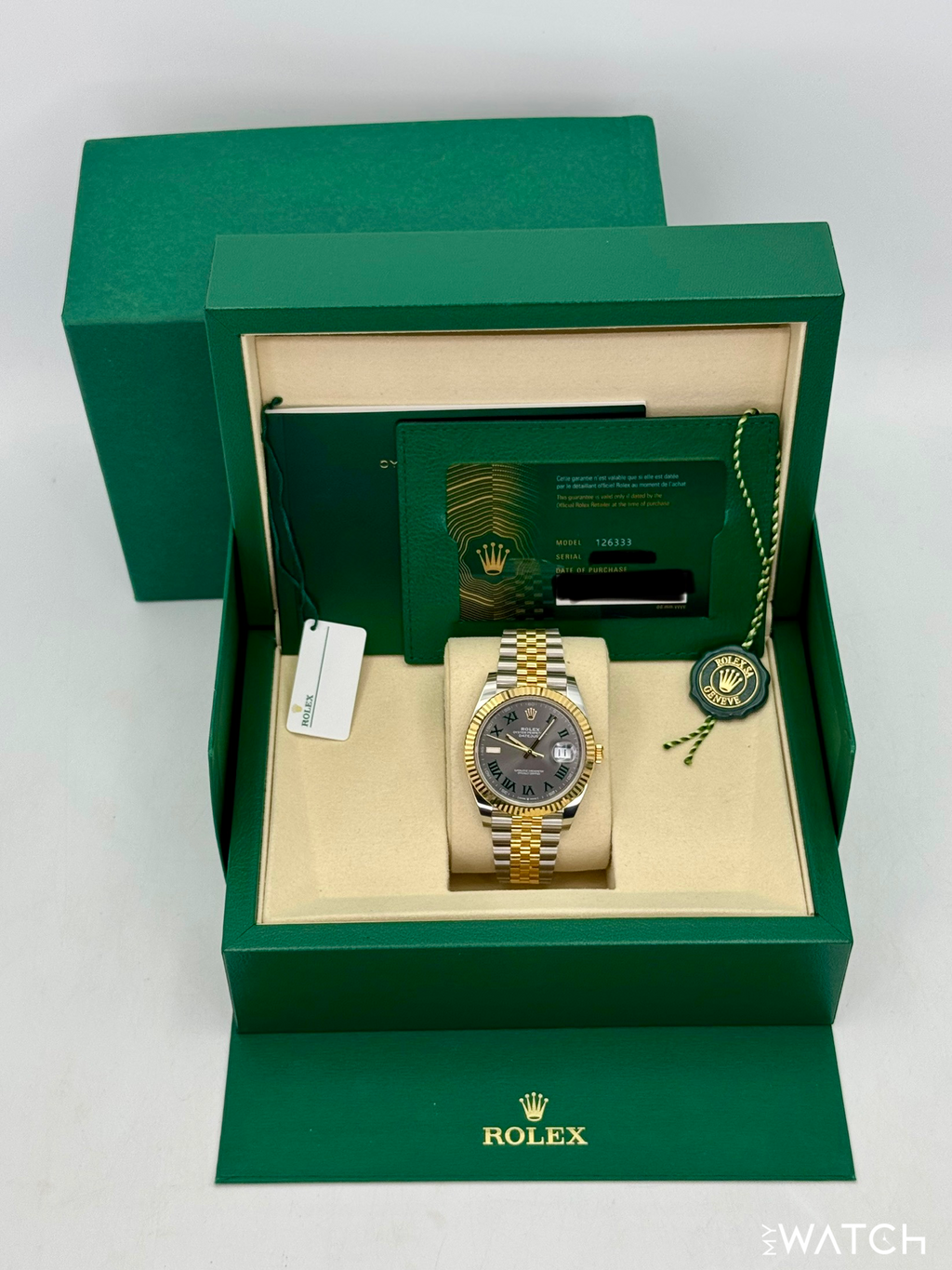 2025 Rolex Datejust 41mm 126333 Two-Tone Jubilee Wimbledon Dial