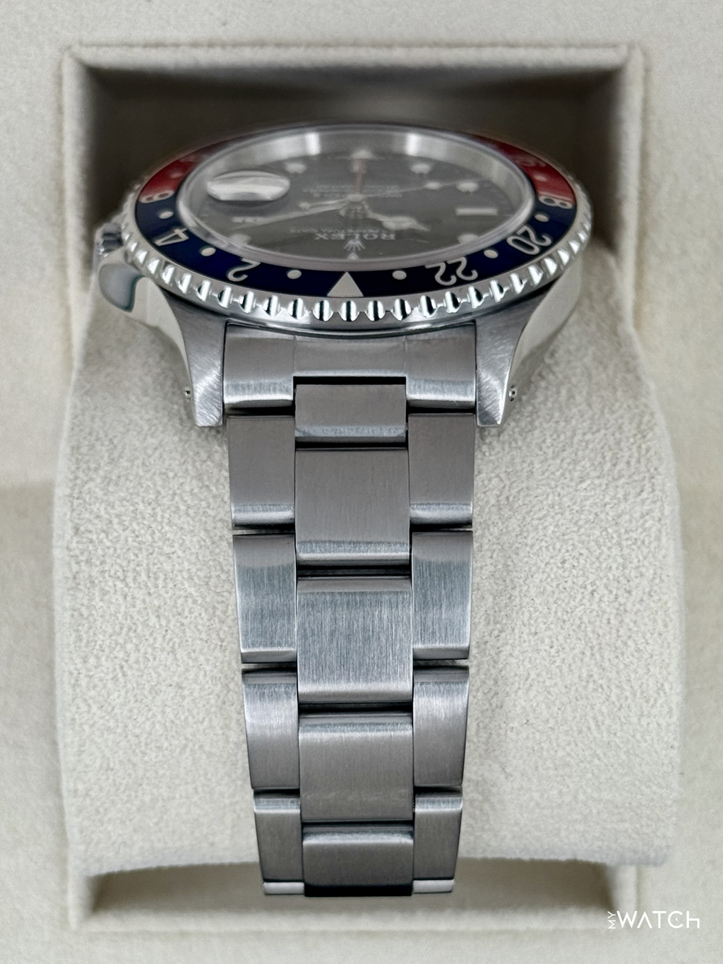 1997 Rolex GMT-Master II "Pepsi" 40mm 16710 Stainless Steel Oyster Black Dial
