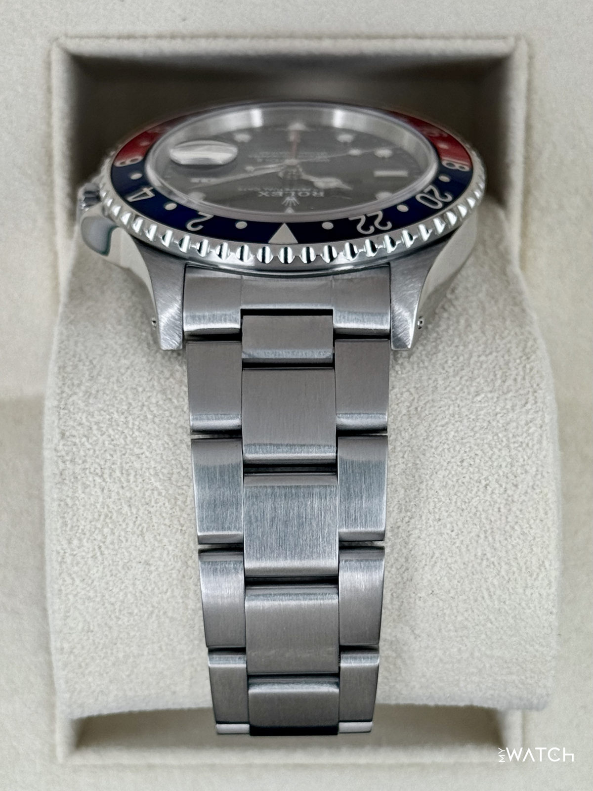 1997 Rolex GMT-Master II "Pepsi" 40mm 16710 Stainless Steel Oyster Black Dial