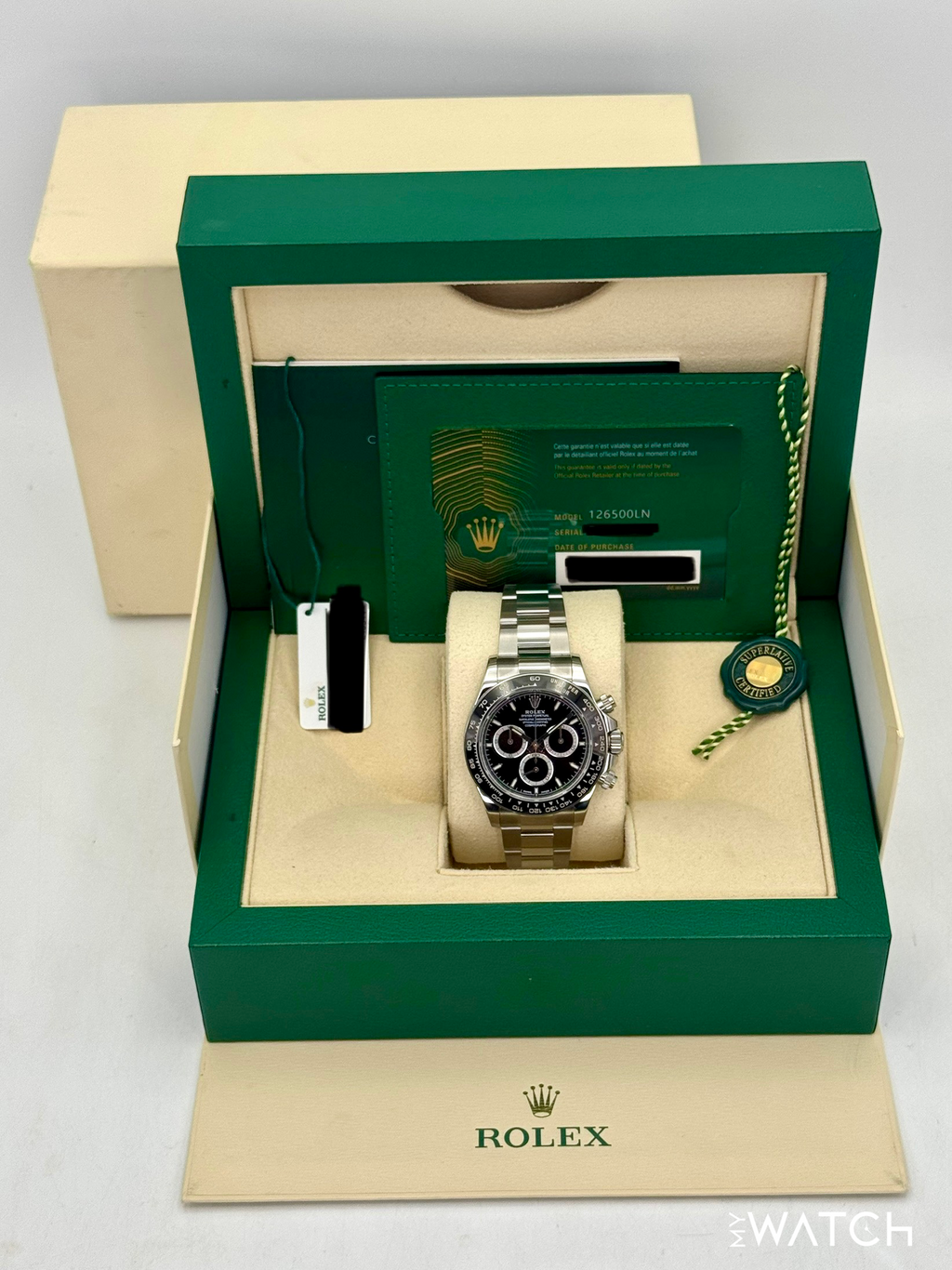 2024 Rolex Daytona 40mm 126500LN Stainless Steel Black Dial