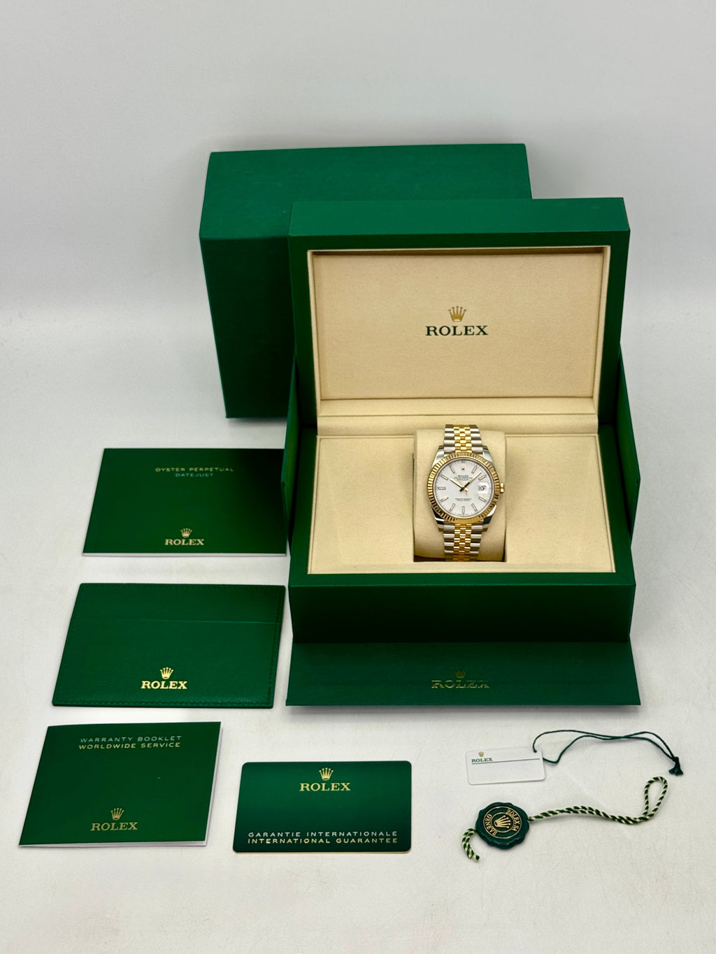 2025 Rolex Datejust 41mm 126333 Two-Tone Jubilee White Dial