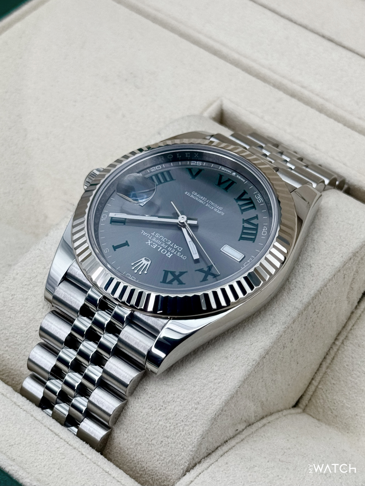 2024 Rolex Datejust 41mm 126334 Jubilee Wimbledon Dial
