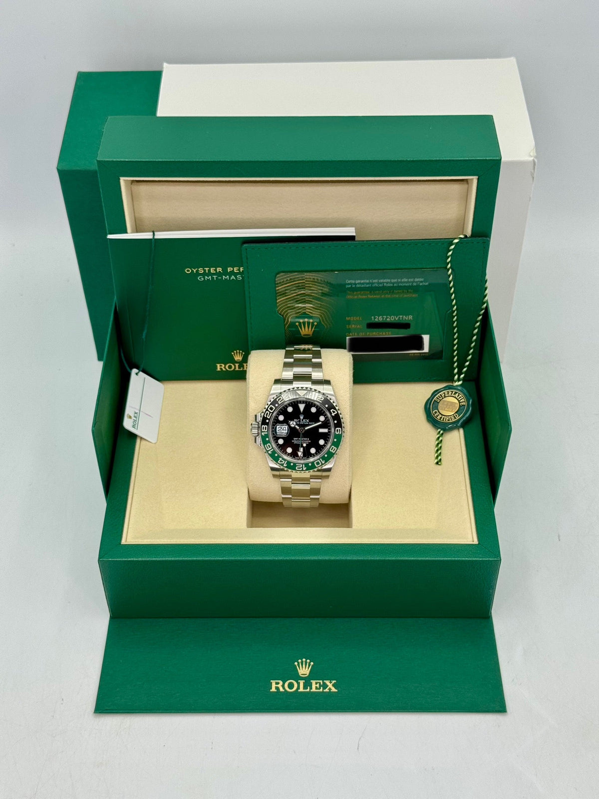 2025 Rolex GMT-Master II “Sprite” 40mm 126720VTNR Oyster