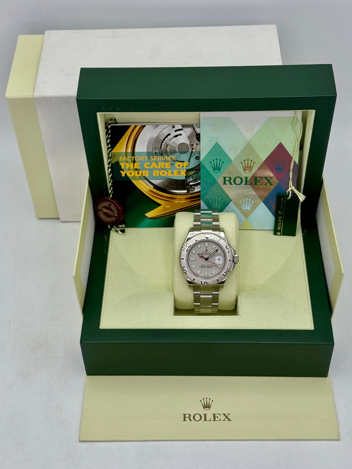 2005 Rolex Yacht-Master 40mm 16622 Platinum Bezel and Dial (Collectors Set)