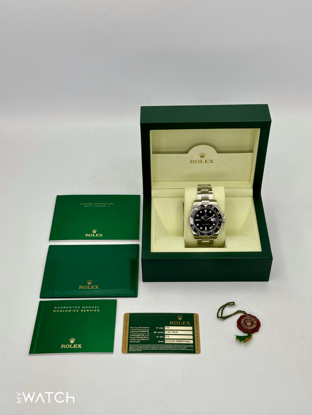 2012 Rolex GMT-Master II 40mm 116710LN Stainless Steel Black Dial