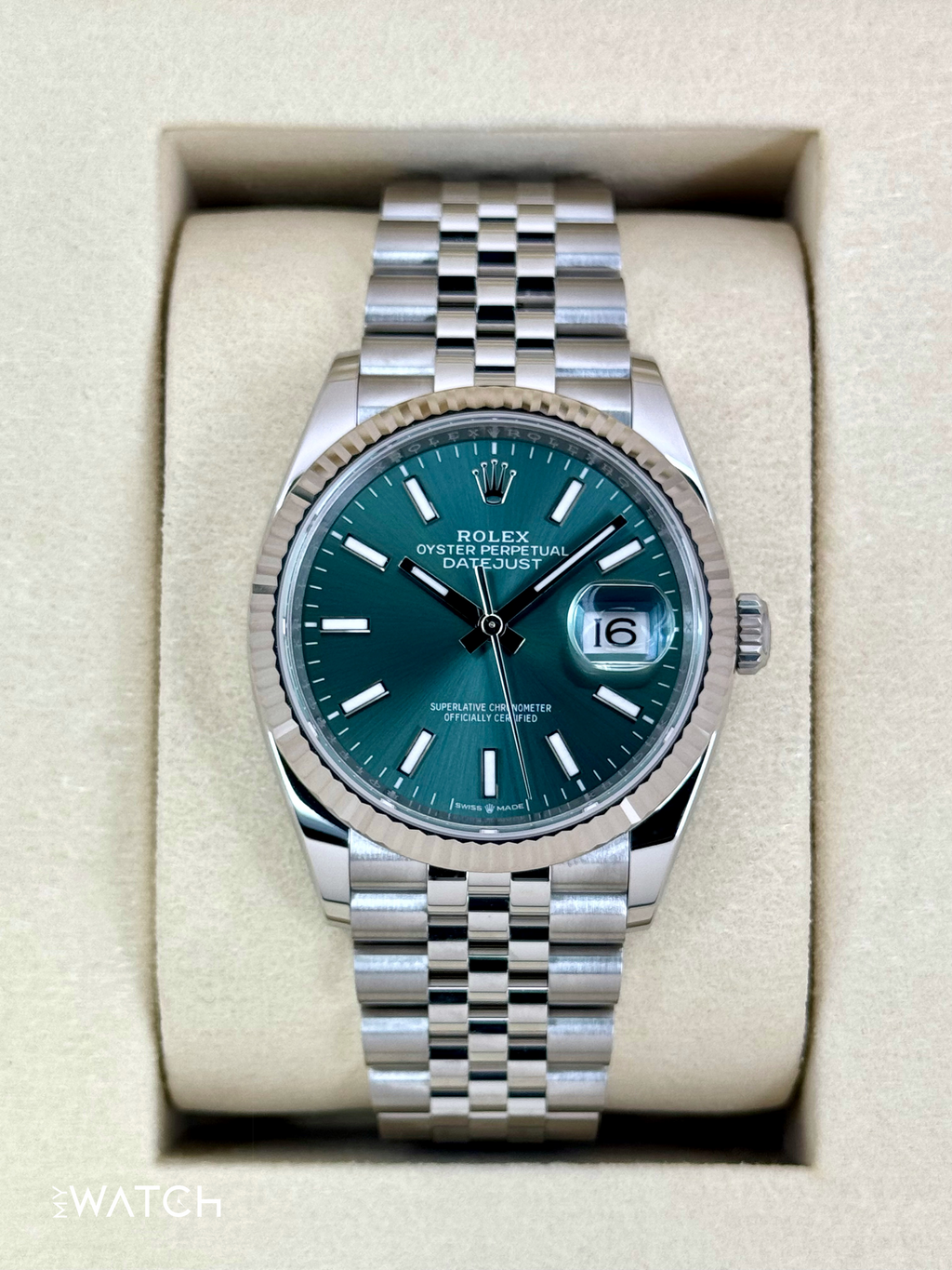 NEW 2025 Rolex Datejust 36mm 126234 Jubilee Green Dial
