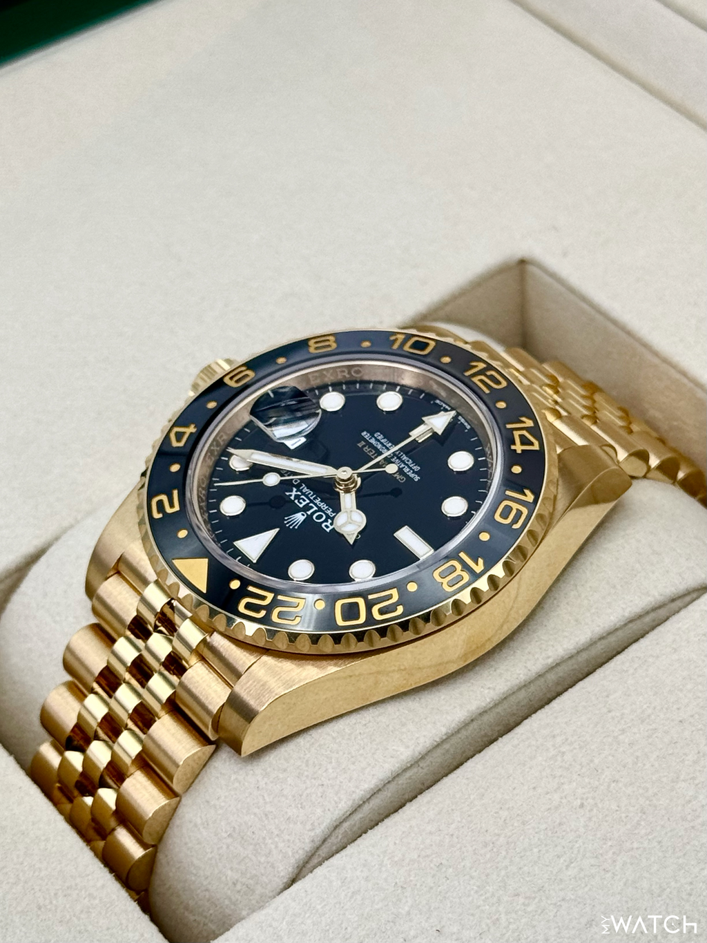 NEW 2026 Rolex GMT-Master II 40mm 126718GRNR Yellow Gold Jubilee Black Dial