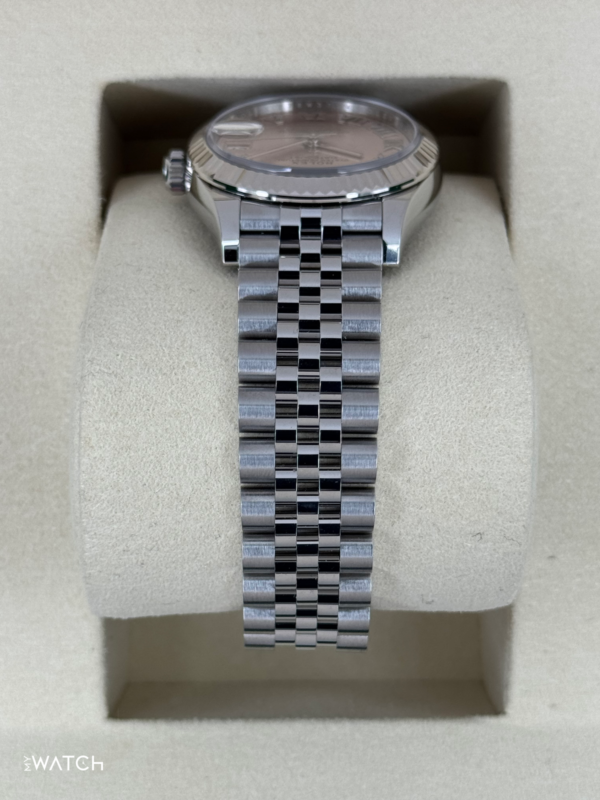 NEW 2025 Rolex Lady Datejust 31mm 278274 Stainless Steel Jubilee Pink Roman Dial