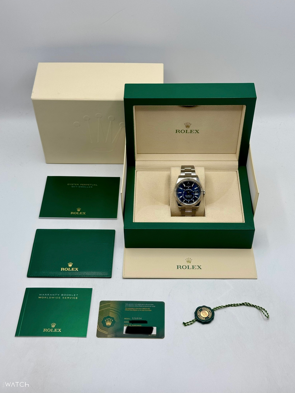 2023 Rolex Sky-Dweller 42mm 326934 Oyster Blue Dial