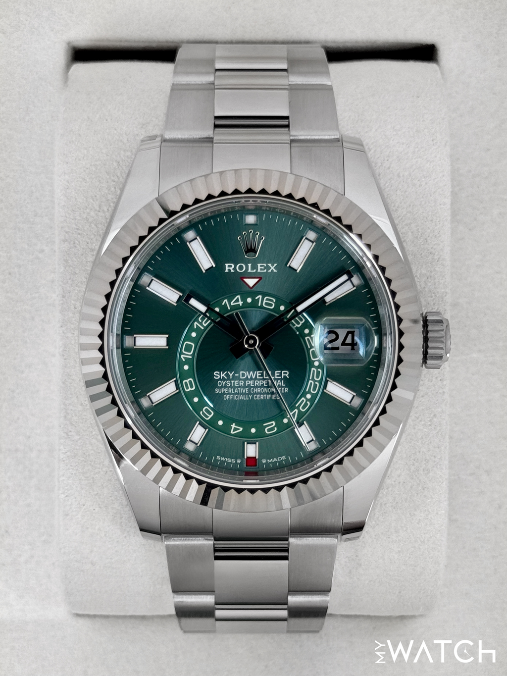 NEW 2026 Rolex Sky-Dweller 42mm 336934 Oyster Green Dial