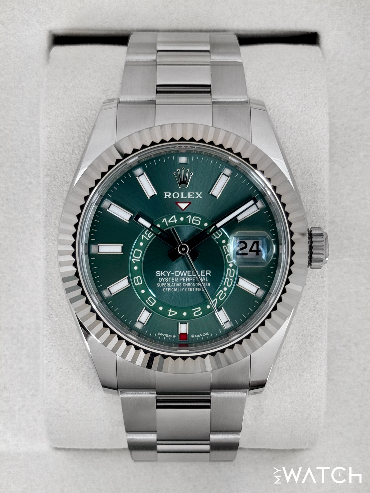 NEW 2026 Rolex Sky-Dweller 42mm 336934 Oyster Green Dial