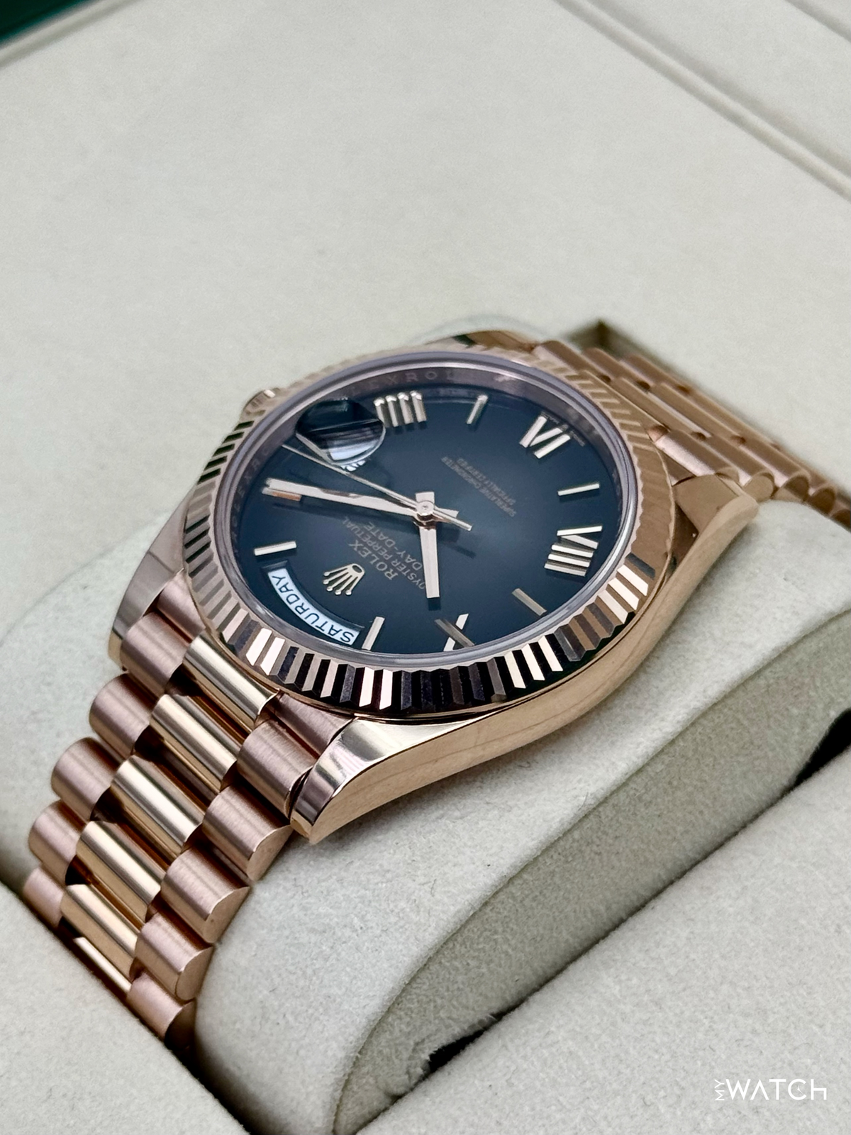 2025 Rolex Day-Date 40mm 228235 Presidential Slate Ombre Dial