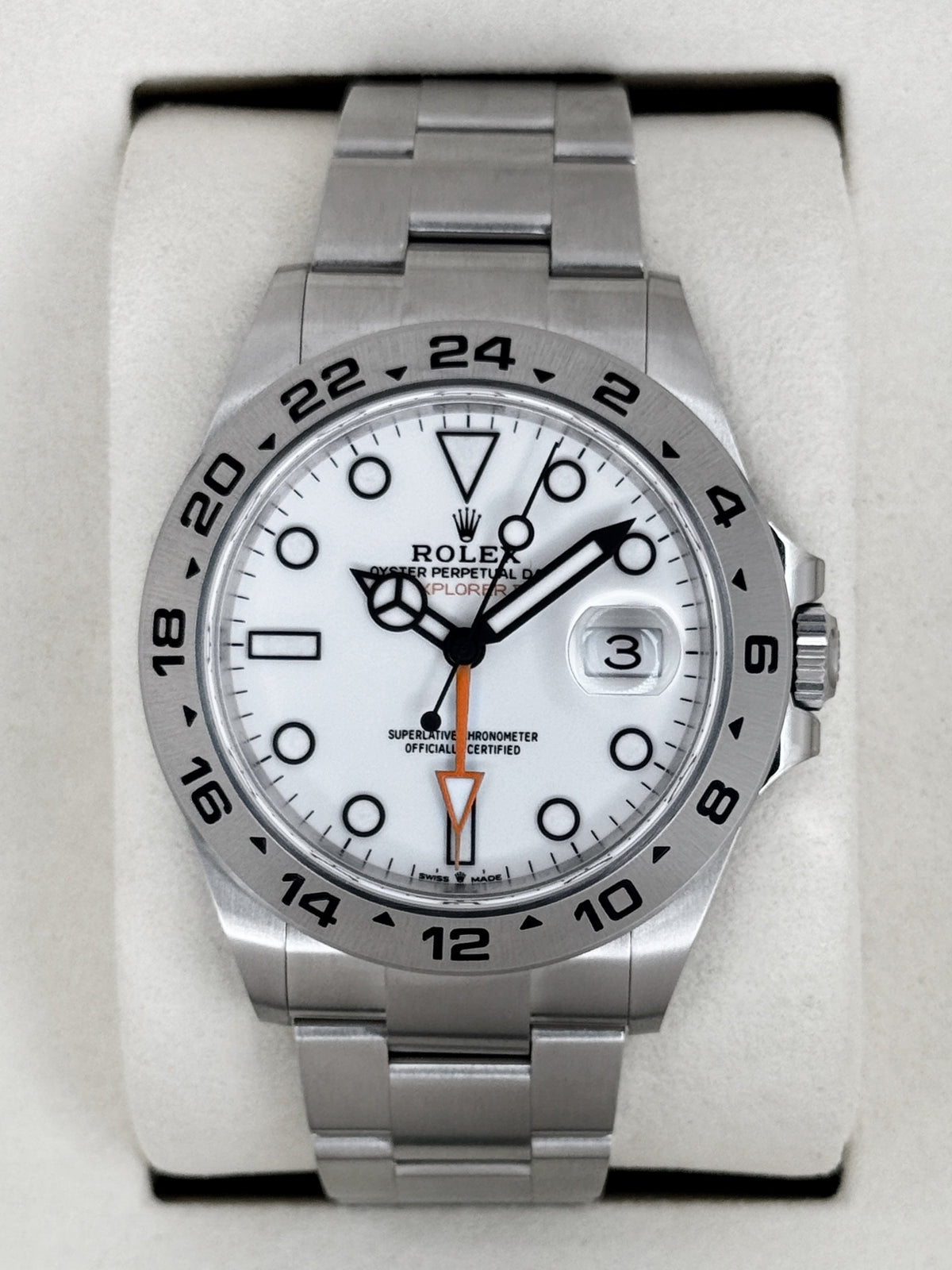 NEW 2026 Rolex Explorer II 42mm 226570 Polar White Dial (STICKERED)
