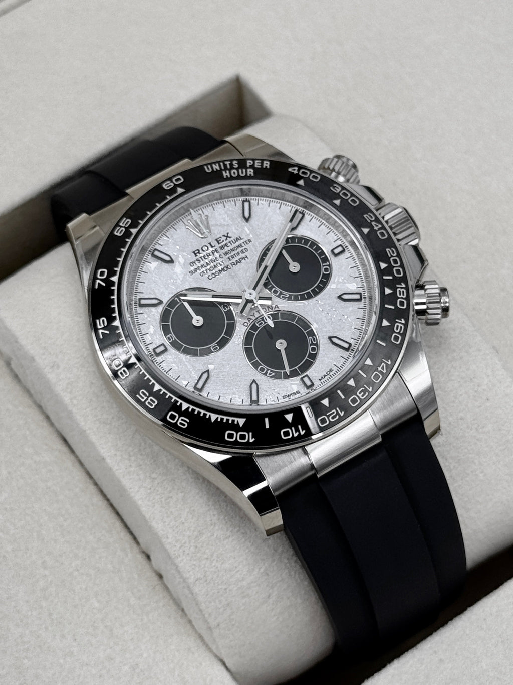 NEW 2026 Rolex Daytona 40mm 126519LN White Gold Oysterflex Meteorite Dial