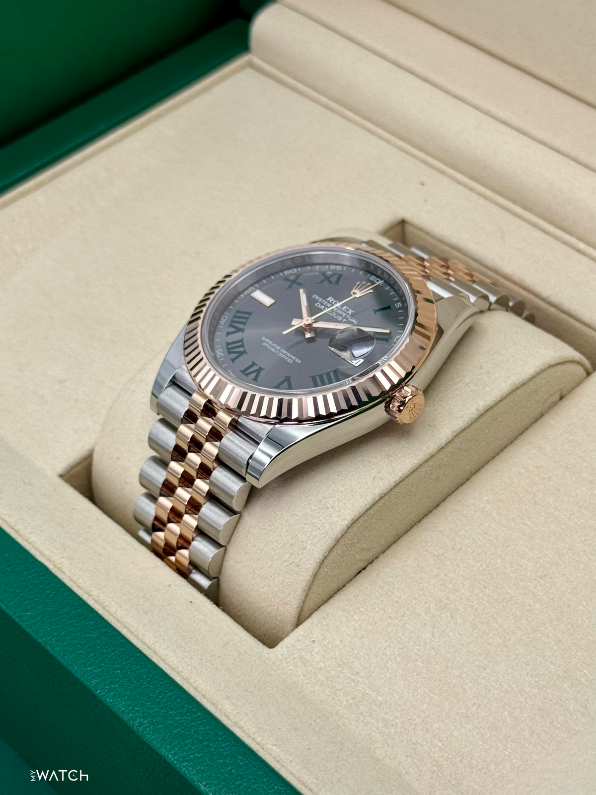 NEW 2026 Rolex Datejust 41mm 126331 Two-Tone Jubilee Wimbledon Dial