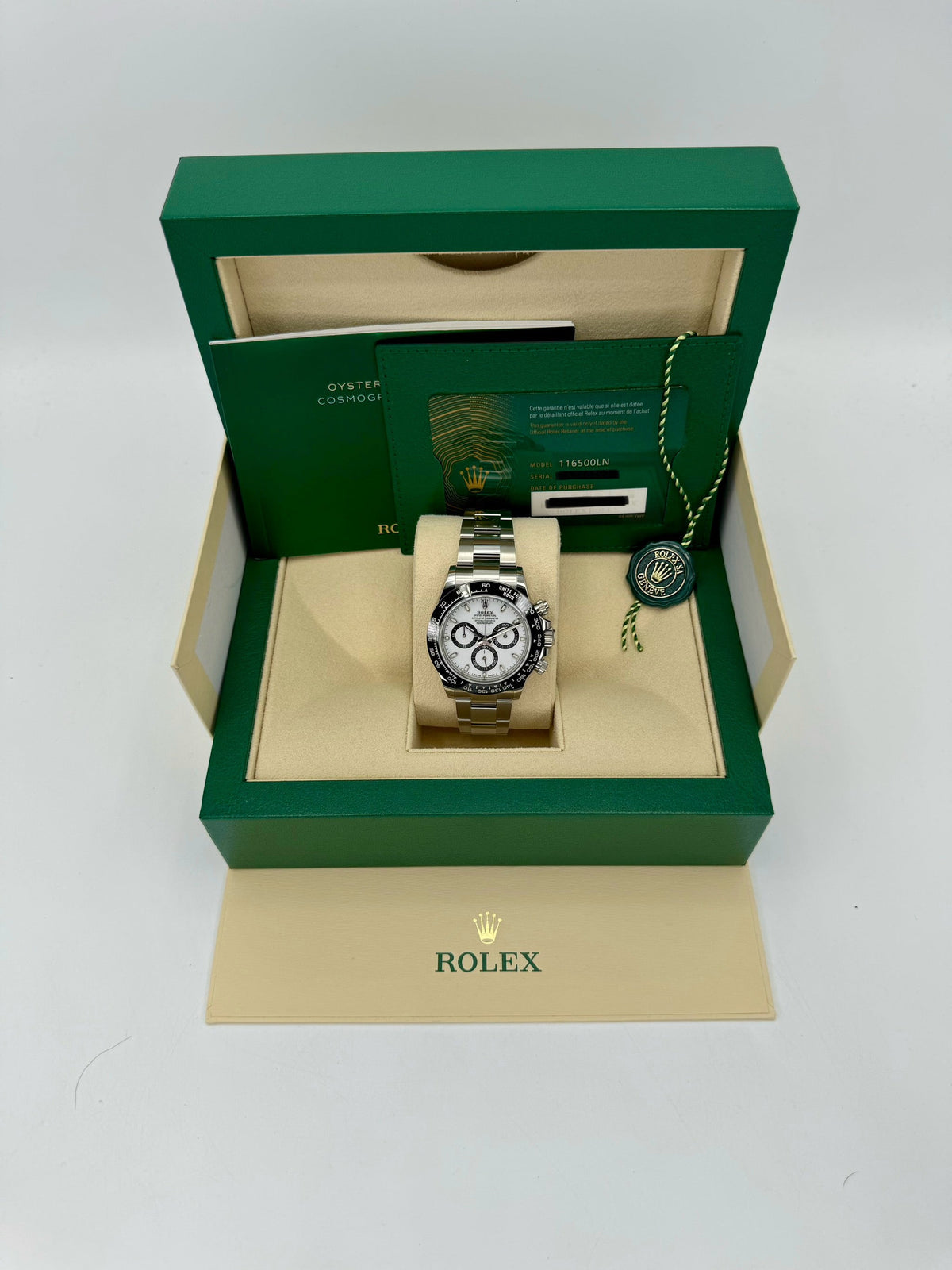 NEW 2022 Rolex Daytona 40mm 116500LN Stainless Steel Panda Dial