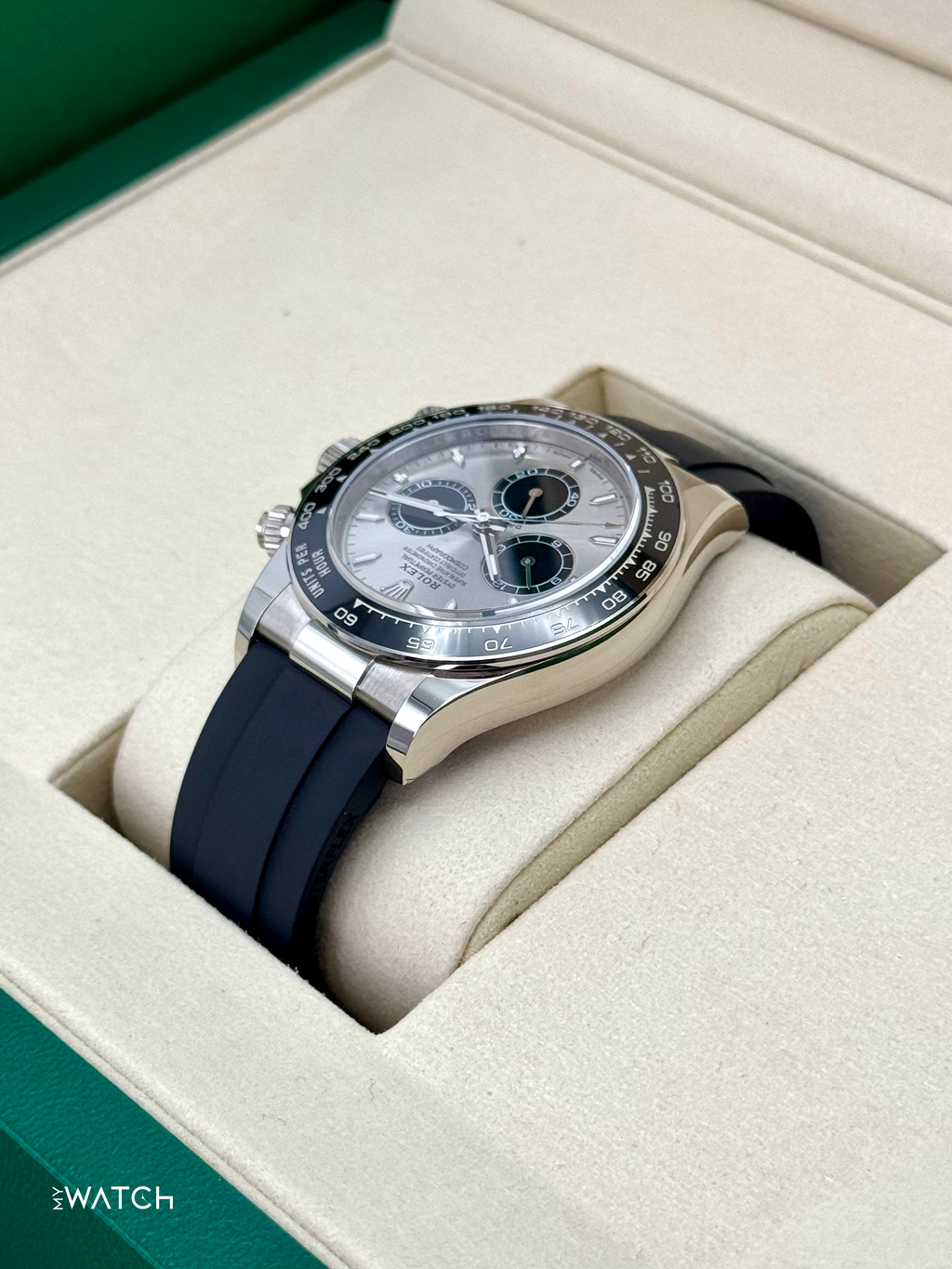 NEW 2026 Rolex Daytona Ghost 126519LN White Gold Oysterflex Silver Dial 40mm