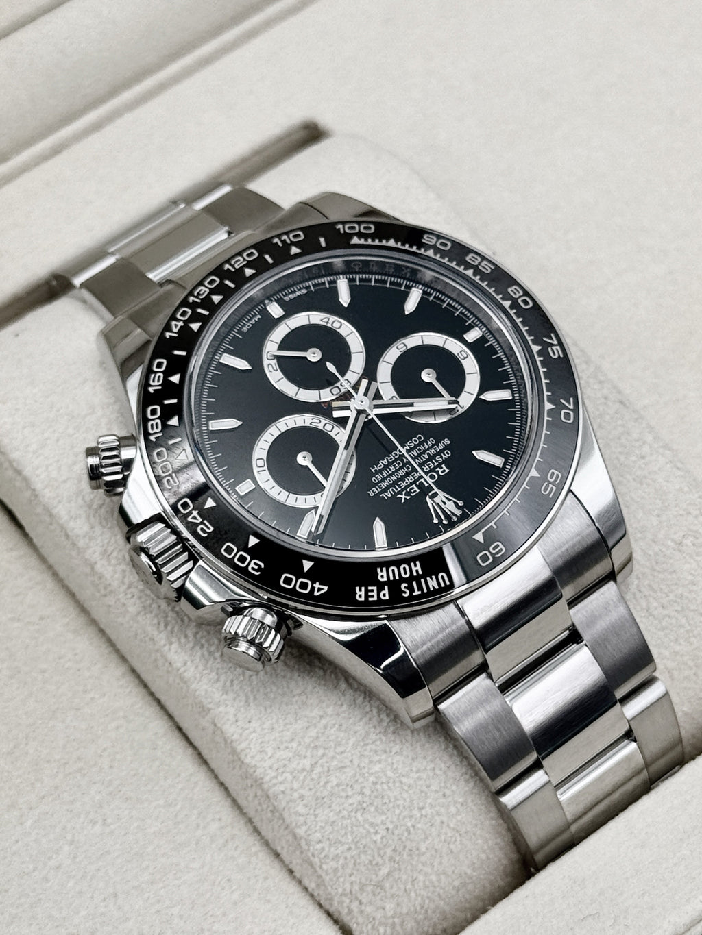 2025 Rolex Daytona 40mm 126500LN Stainless Steel Black Dial