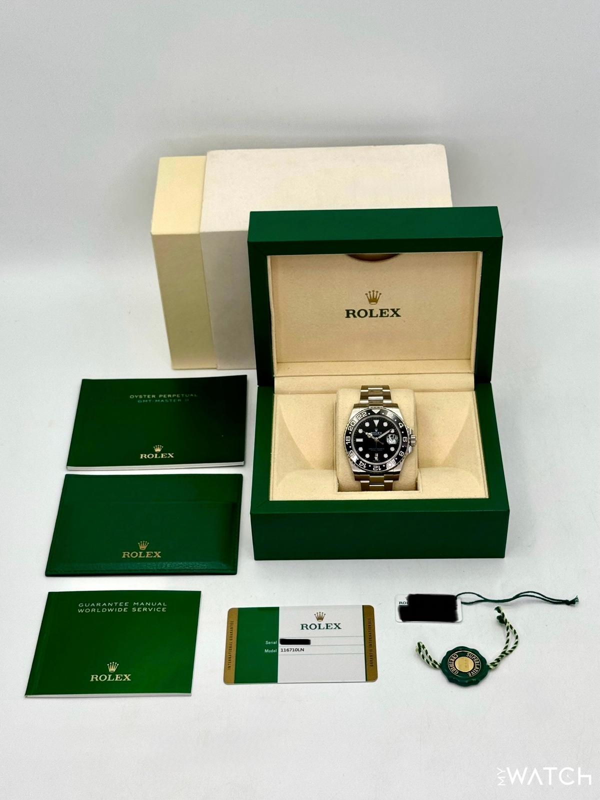 2018 Rolex GMT-Master II 40mm 116710LN Stainless Steel Black Dial