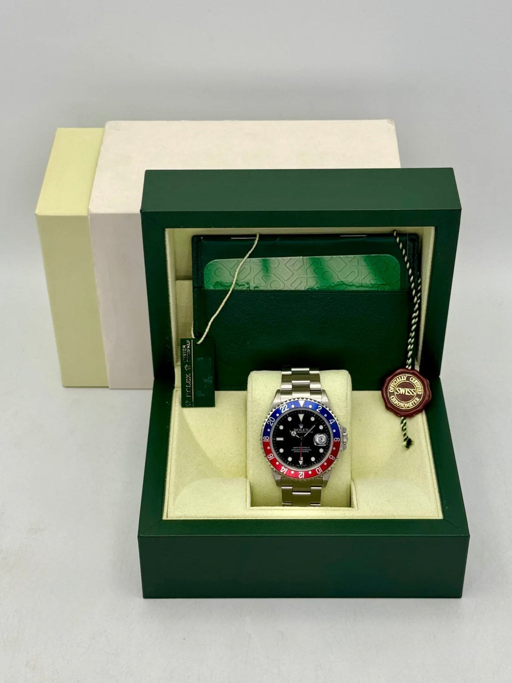 2005 Rolex GMT-Master II "Pepsi" 40mm 16710 Oyster (Collectors Set)
