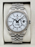 2026 Rolex Sky-Dweller 42mm 336934 Stainless Steel Jubilee White Dial