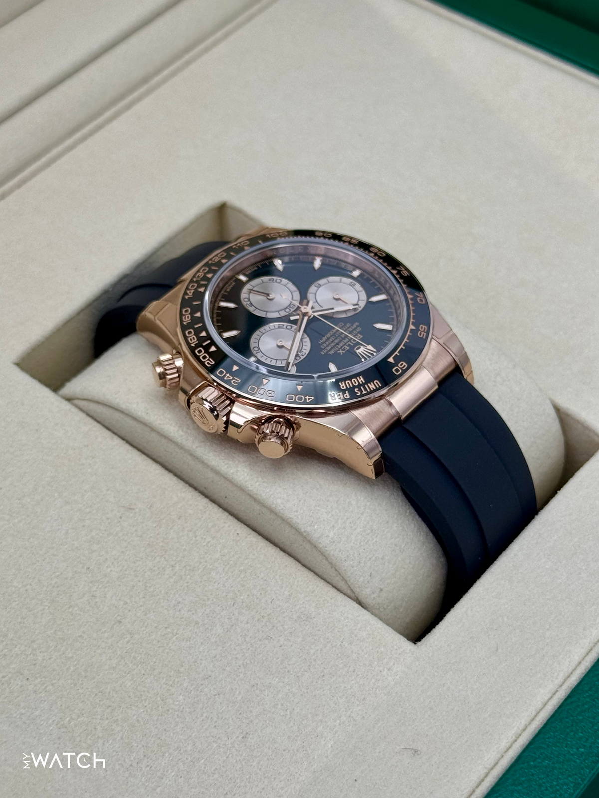 NEW 2025 Rolex Daytona 40mm 126515LN Rose Gold Oysterflex Black Dial (STICKERED)
