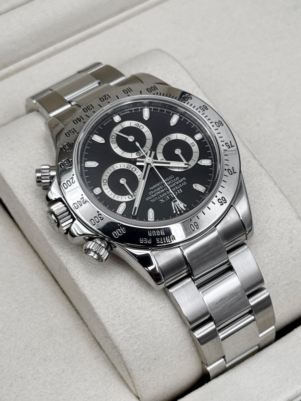 2005 Rolex Daytona 40mm 116520 Stainless Steel Black Dial (RSC)