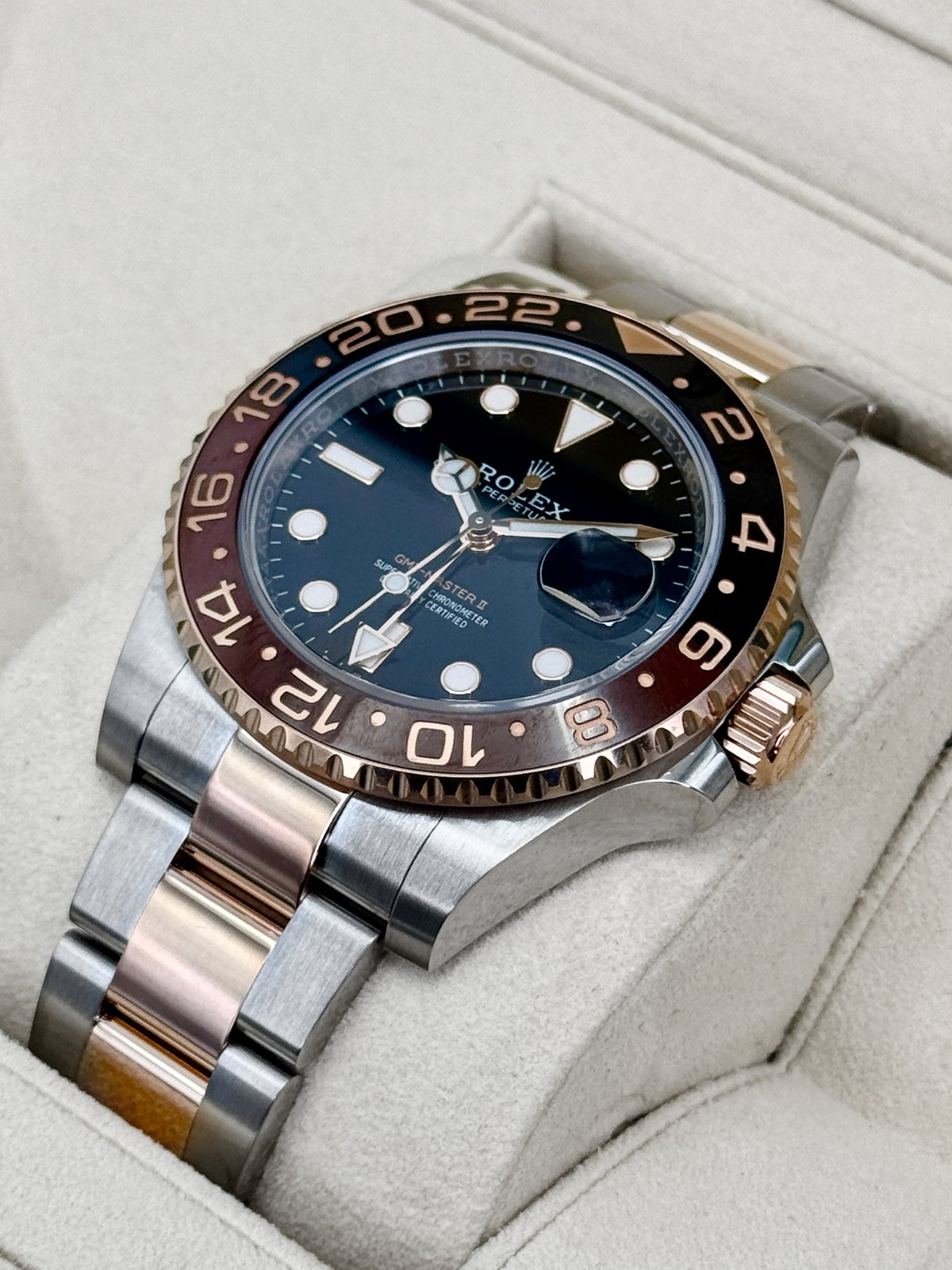2018 Rolex GMT-Master II "Rootbeer" 40mm 126711CHNR Two-Tone