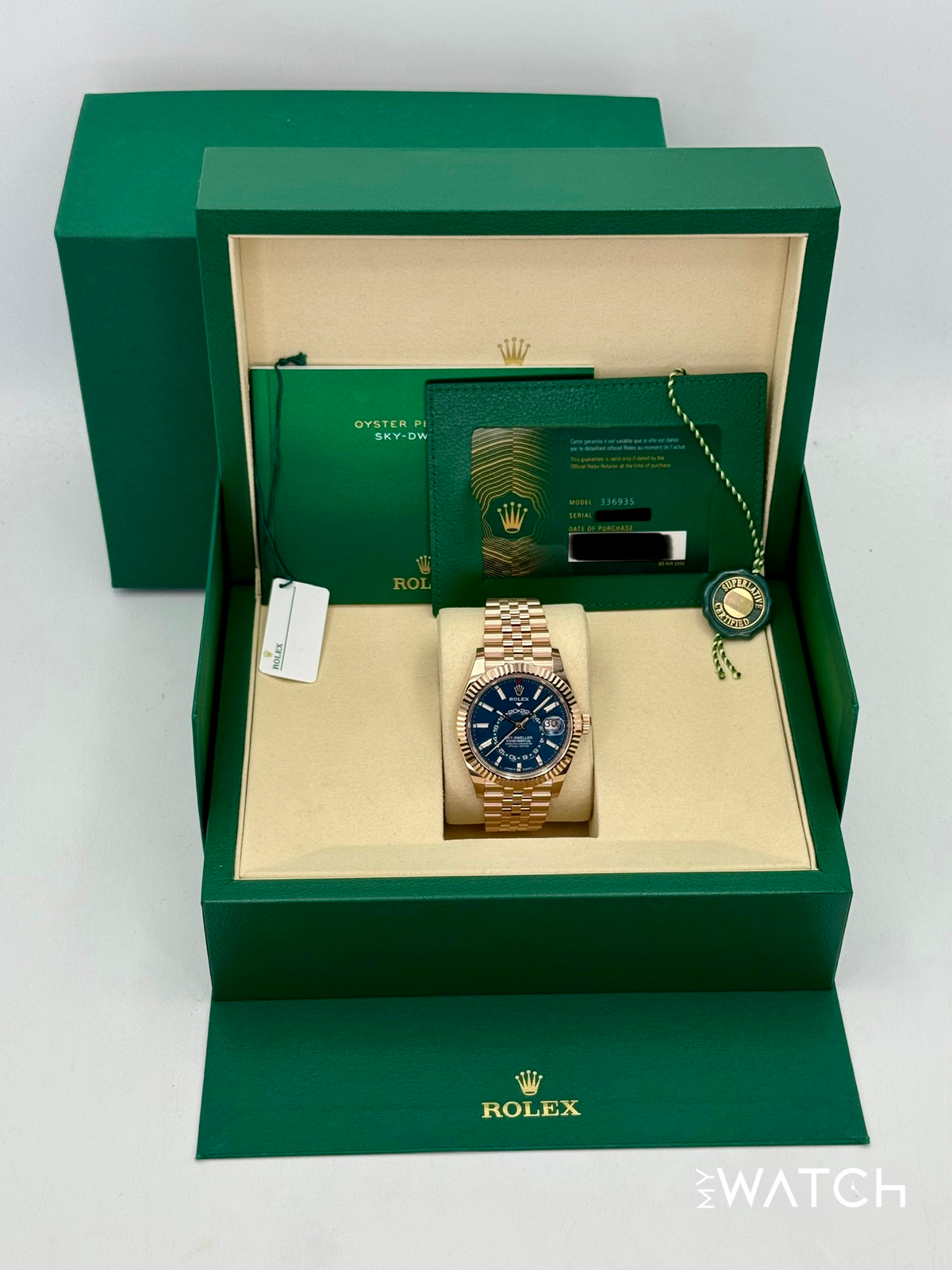 NEW 2026 Rolex Sky-Dweller 42mm 336935 Rose Gold Jubilee Blue Dial