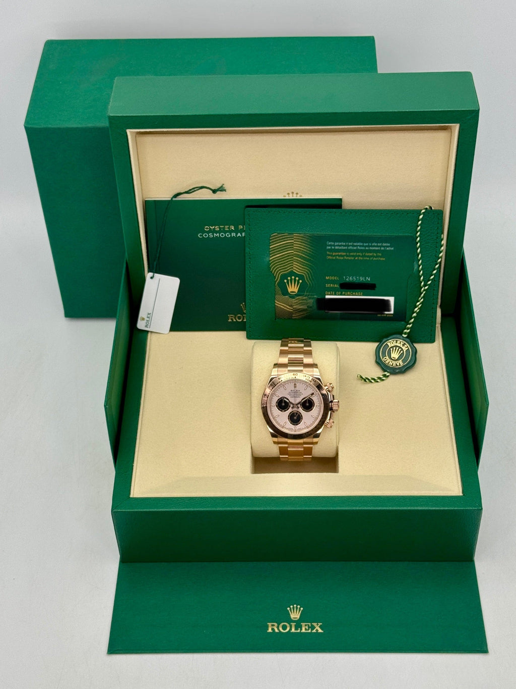 2026 Rolex Daytona 40mm 126505 Rose Gold Sundust Dial