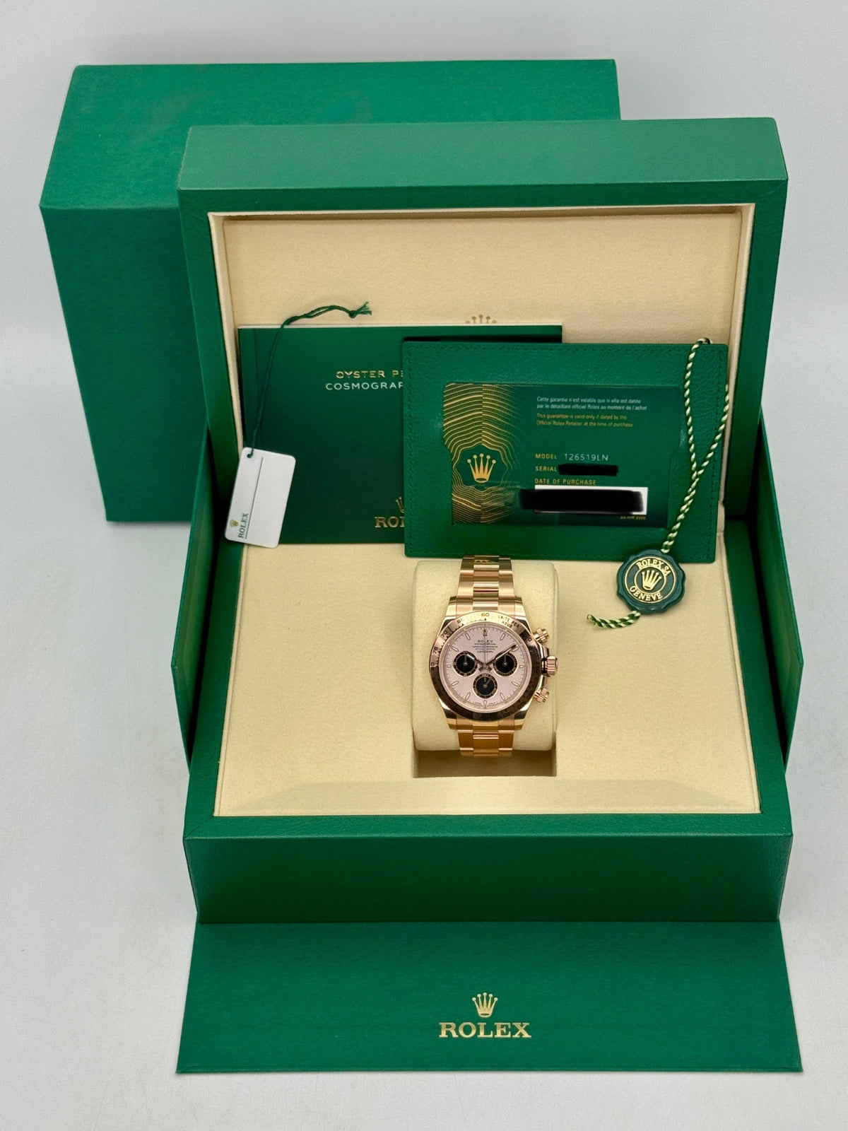 2026 Rolex Daytona 40mm 126505 Rose Gold Sundust Dial