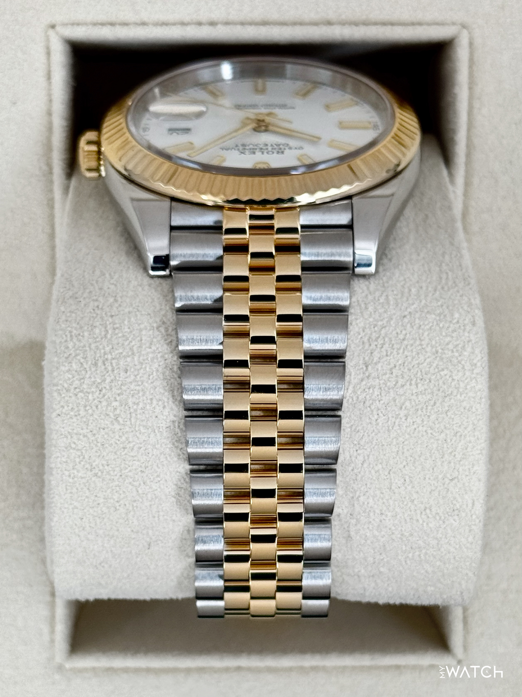 2022 Rolex Datejust 41mm 126333 Two-Tone Jubilee White Dial