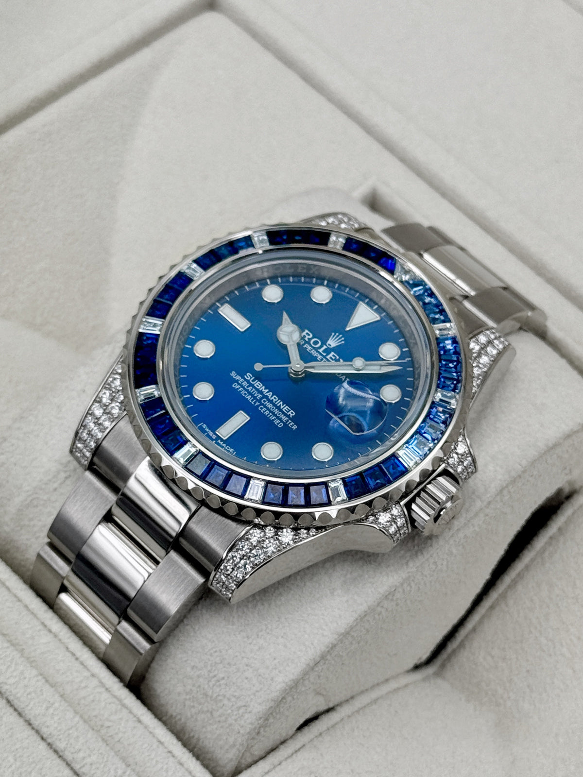 2020 Rolex Submariner 40mm 116659SABR White Gold Blue Dial
