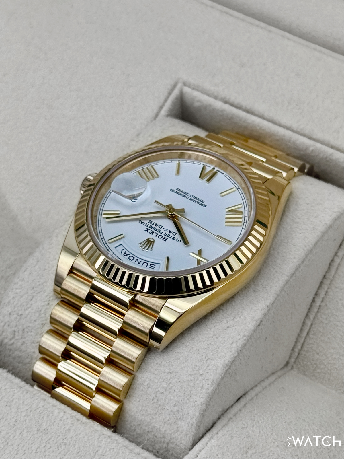 NEW 2025 Rolex Day-Date 40mm 228238 Presidential White Dial