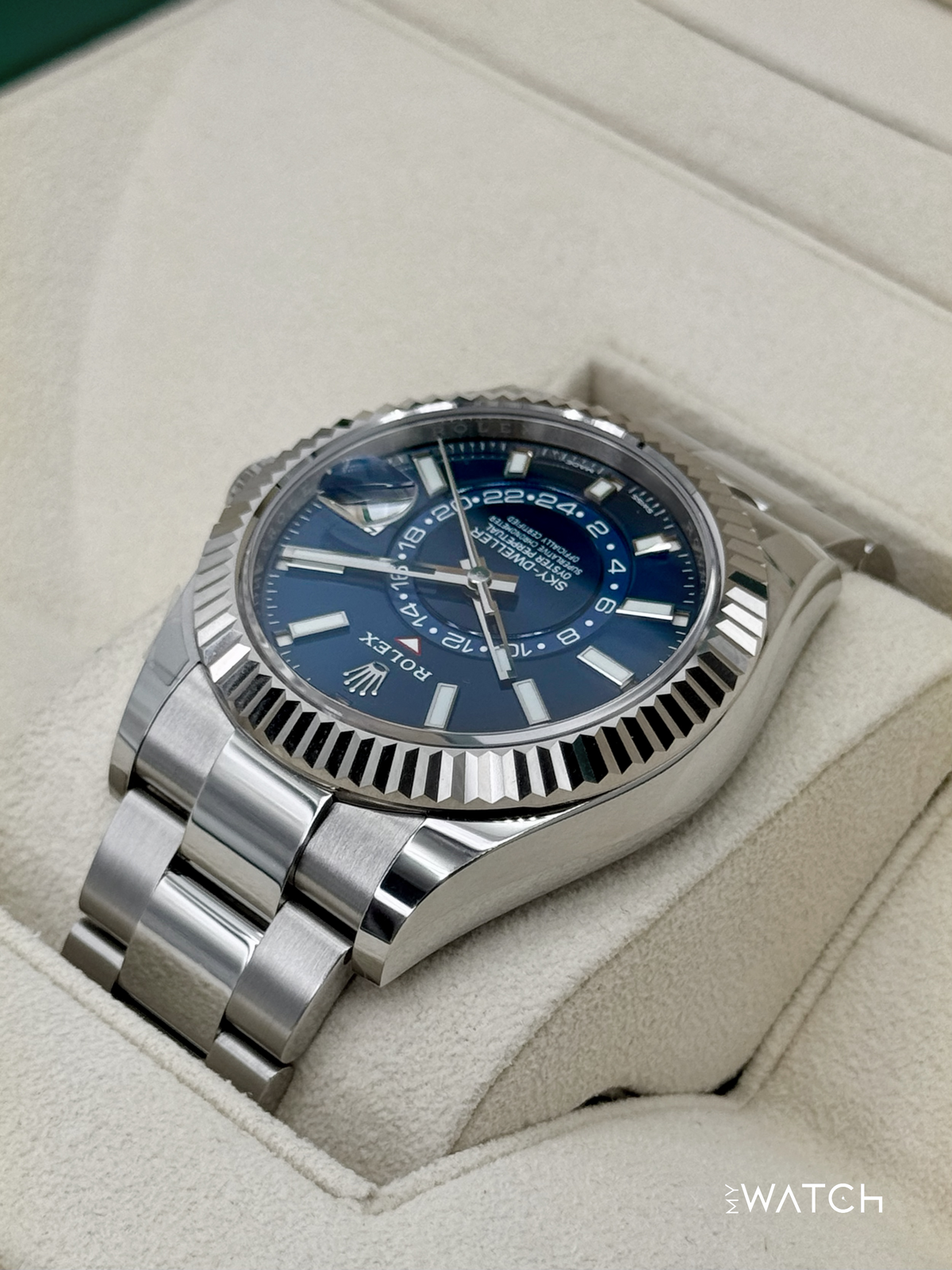 2022 Rolex Sky-Dweller 42mm 326934 Oyster Blue Dial