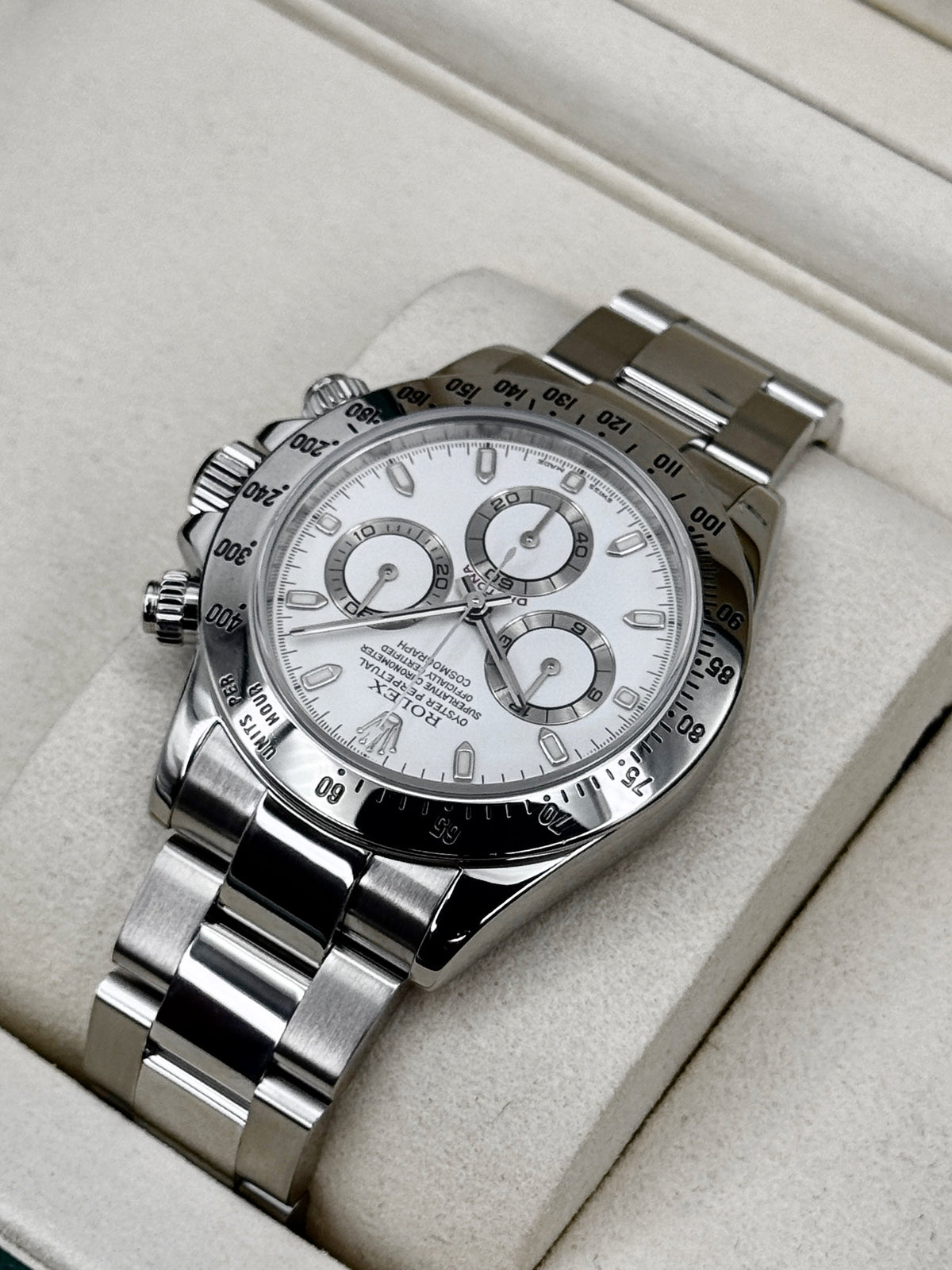 2003 Rolex Daytona 40mm 116520 Stainless Steel White Dial (Collectors Set)