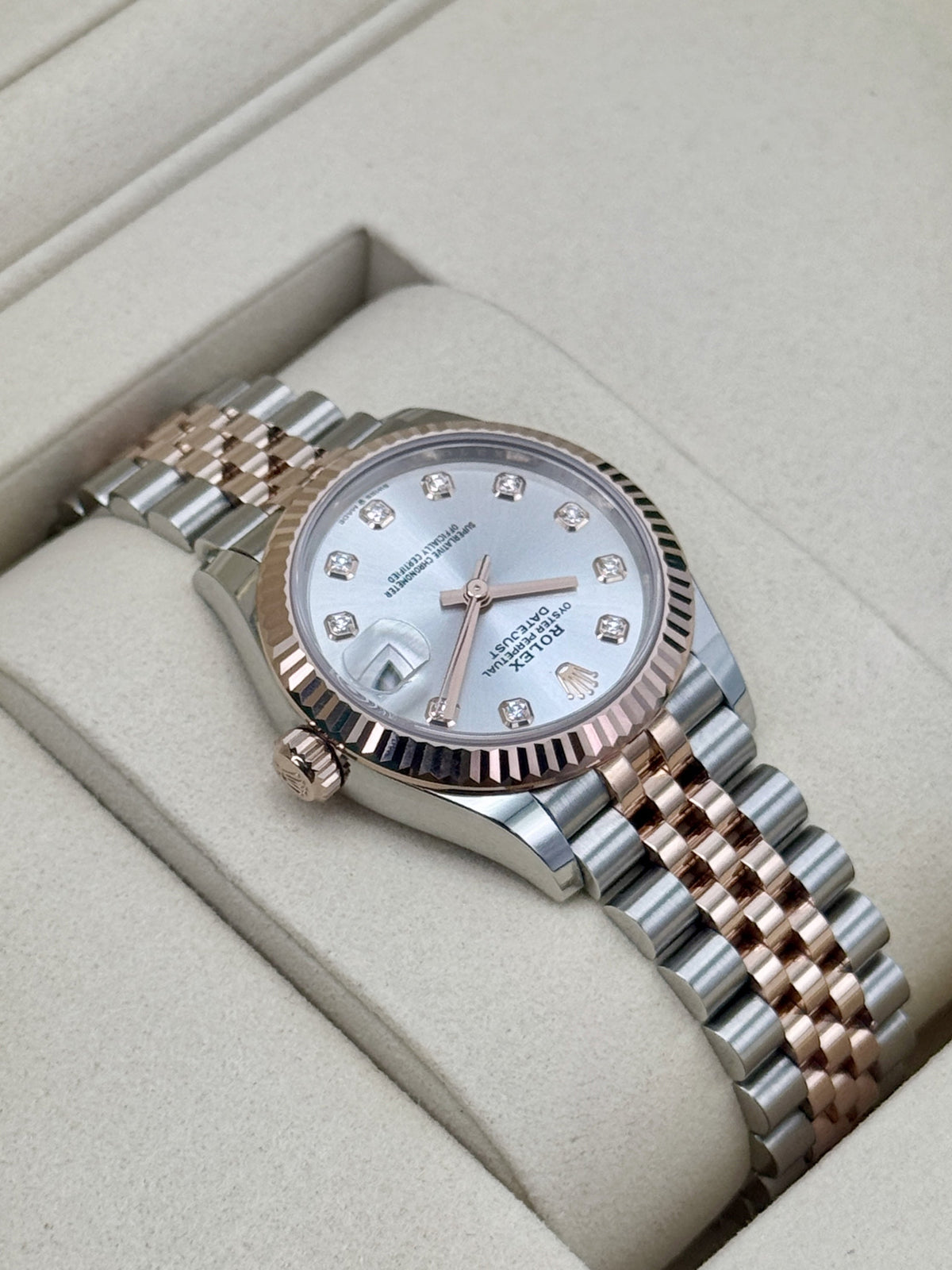 2026 Rolex Datejust 31mm 278271 Two-Tone Jubilee Silver Diamond Dial