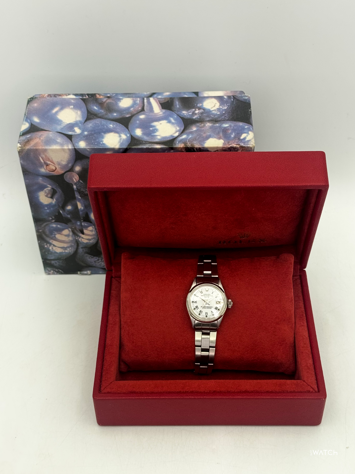1970 Rolex Lady Oyster Perpetual Date 26mm 6517 Stainless Steel White Dial