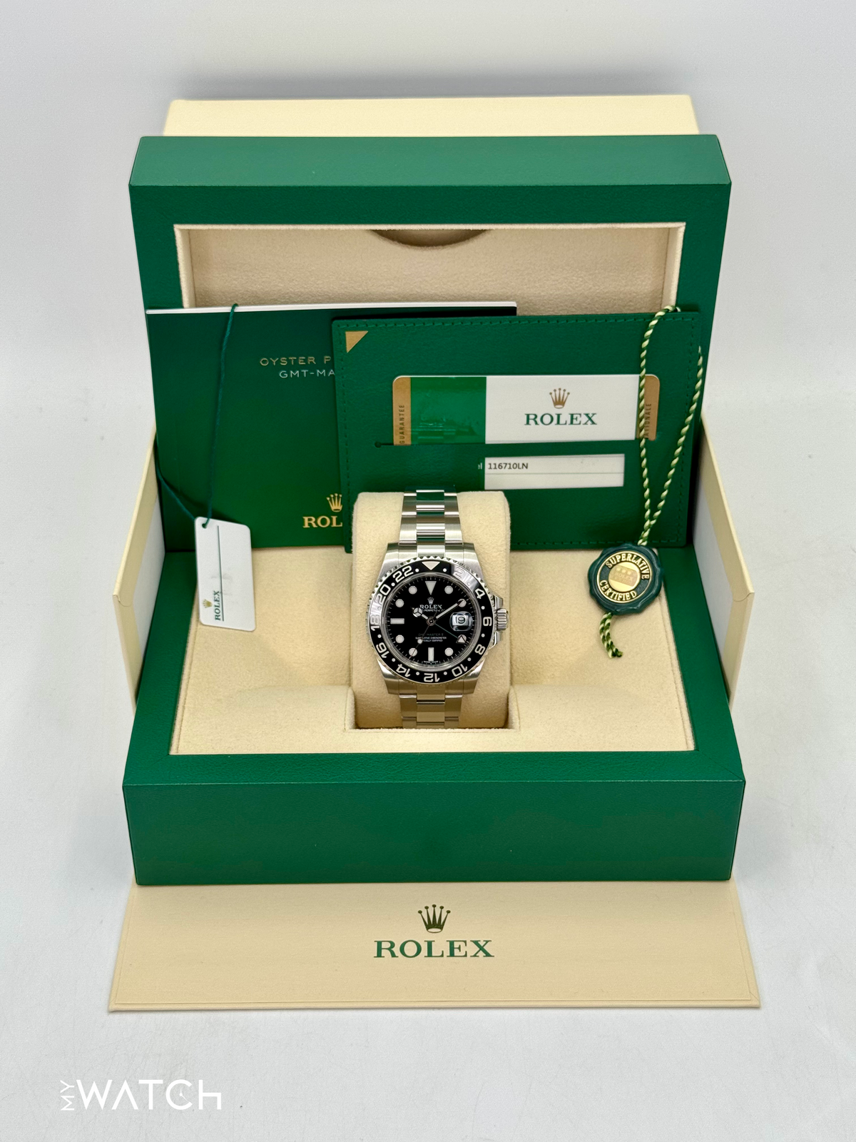 2017 Rolex GMT-Master II 40mm 116710LN Stainless Steel Black Dial