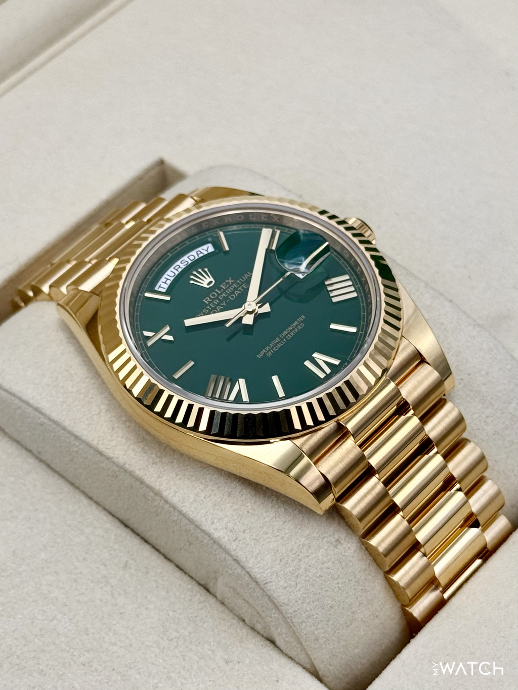 NEW 2026 Rolex Day-Date 40mm 228238 Presidential Green Dial