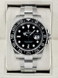 2018 Rolex GMT-Master II 40mm 116710LN Stainless Steel Black Dial