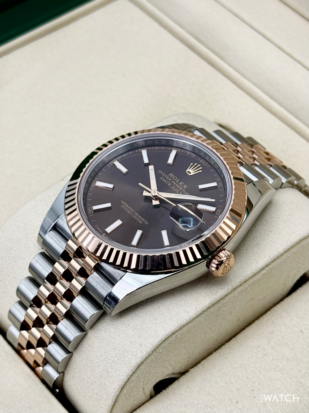 NEW 2026 Rolex Datejust 41mm 126331 Two-Tone Rose Gold Chocolate Dial (STICKERED)
