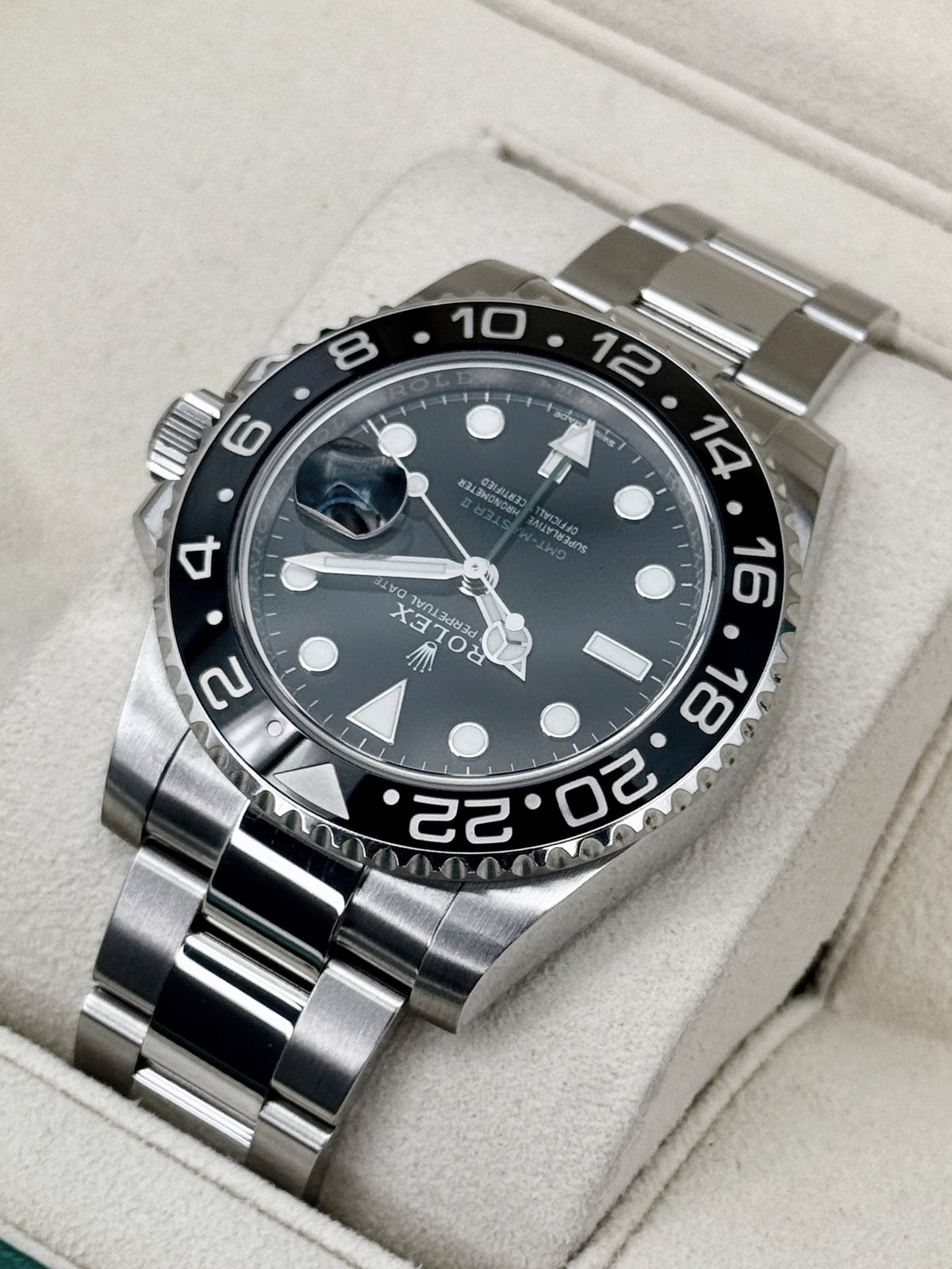 2018 Rolex GMT-Master II 40mm 116710LN Stainless Steel Black Dial