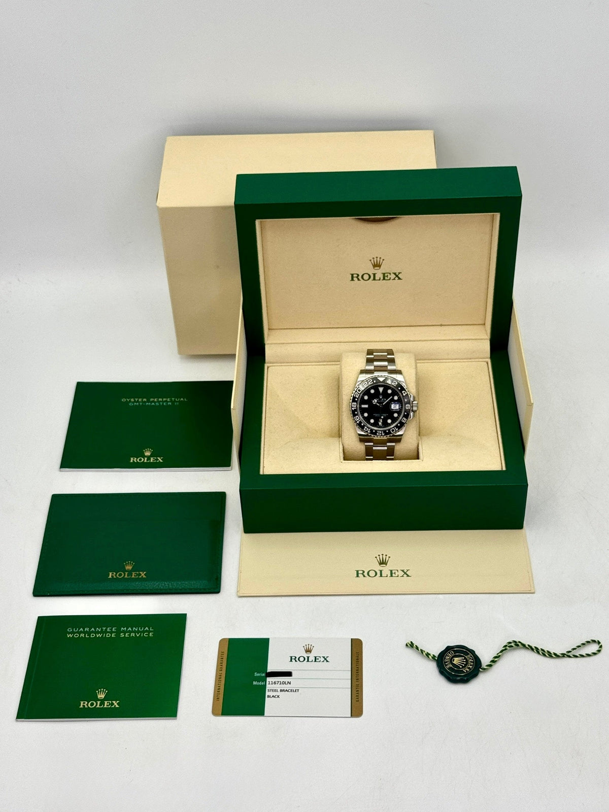 2017 Rolex GMT-Master II 40mm 116710LN Stainless Steel Black Dial