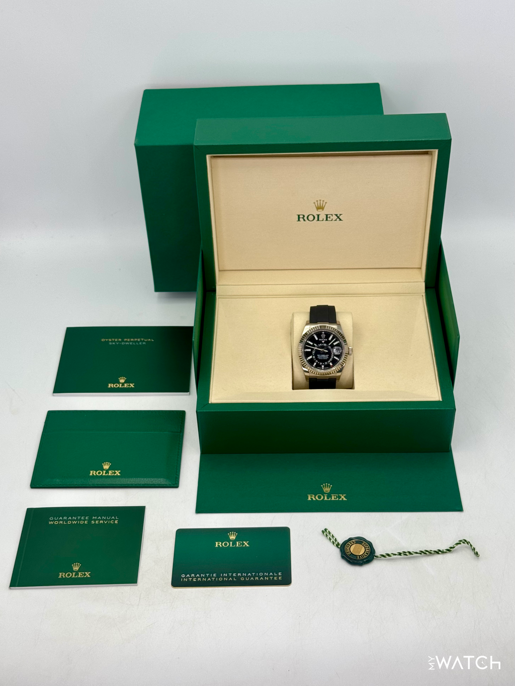 2025 Rolex Sky-Dweller 42mm 336239 White Gold Oysterflex Black Dial