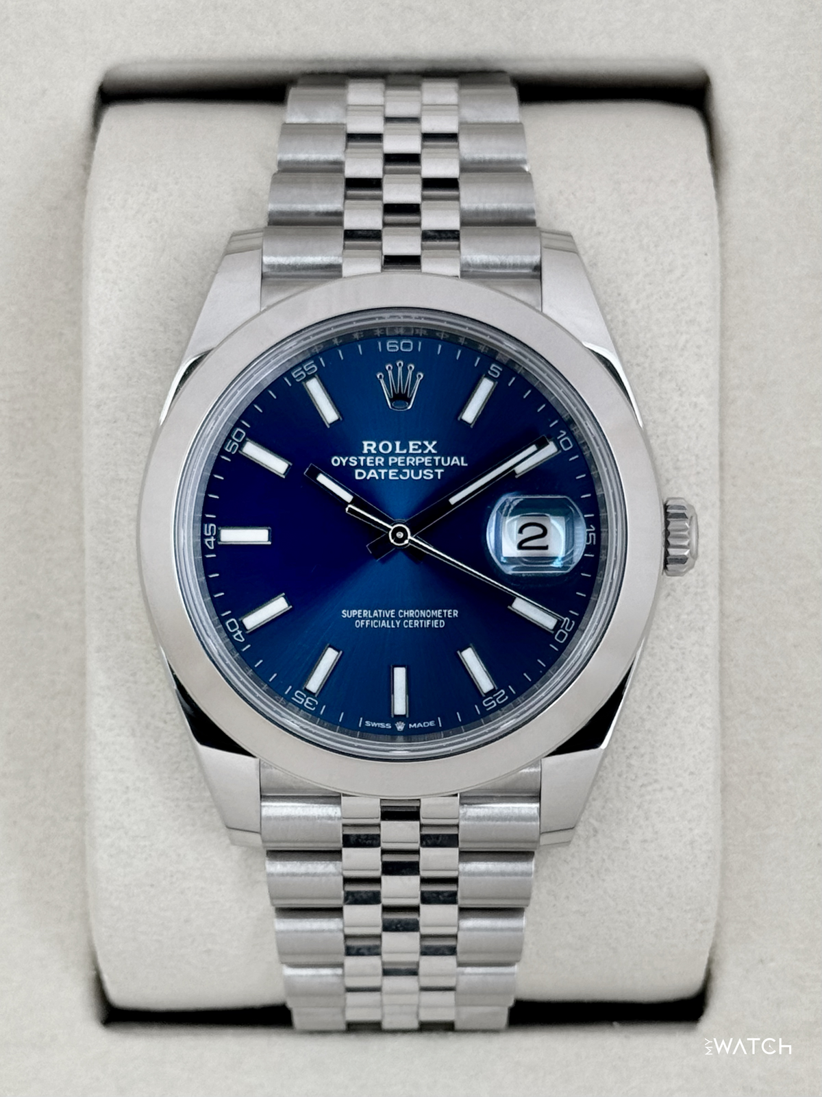 NEW 2026 Rolex Datejust 41mm 126300 Stainless Steel Jubilee Blue Dial