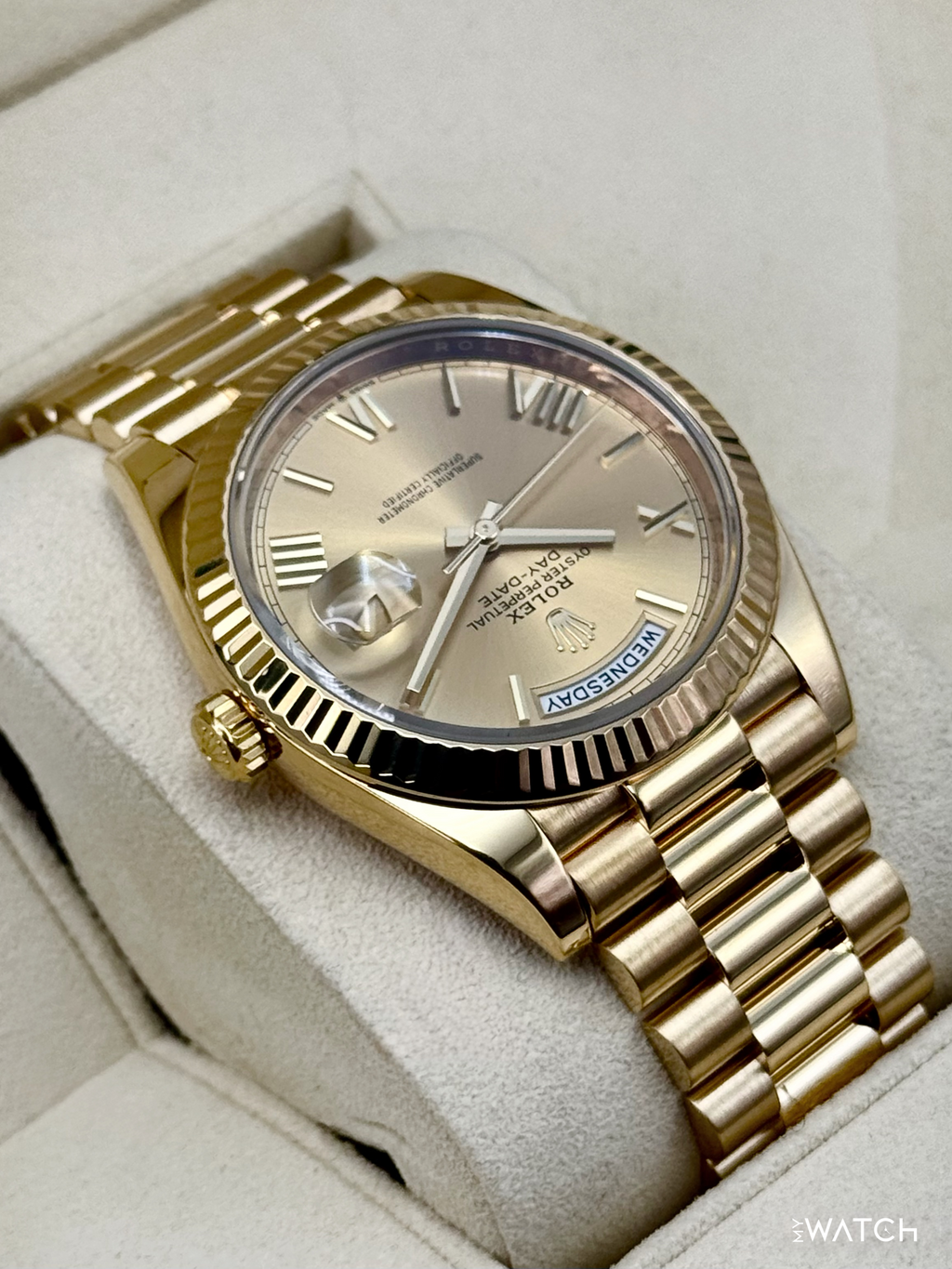 2019 Rolex Day-Date 40mm 228238 Presidential Champagne Dial (RSC WARRANTY)