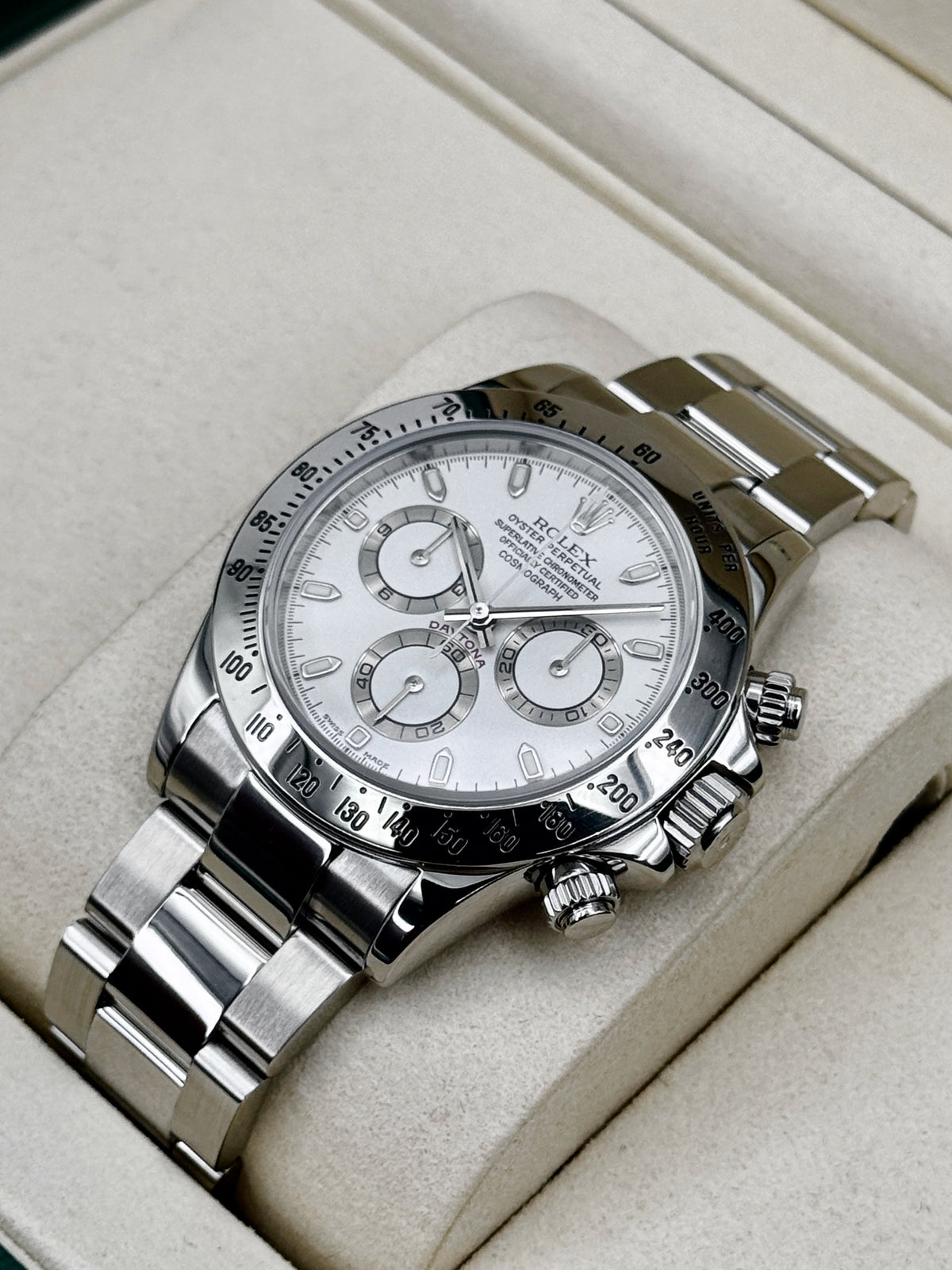 2003 Rolex Daytona 40mm 116520 Stainless Steel White Dial (Collectors Set)