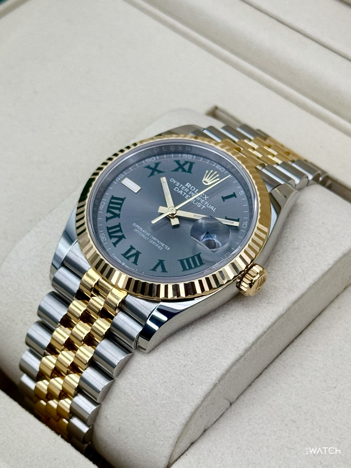 NEW 2026 Rolex Datejust 36mm 126233 Two-Tone Jubilee Wimbledon Dial