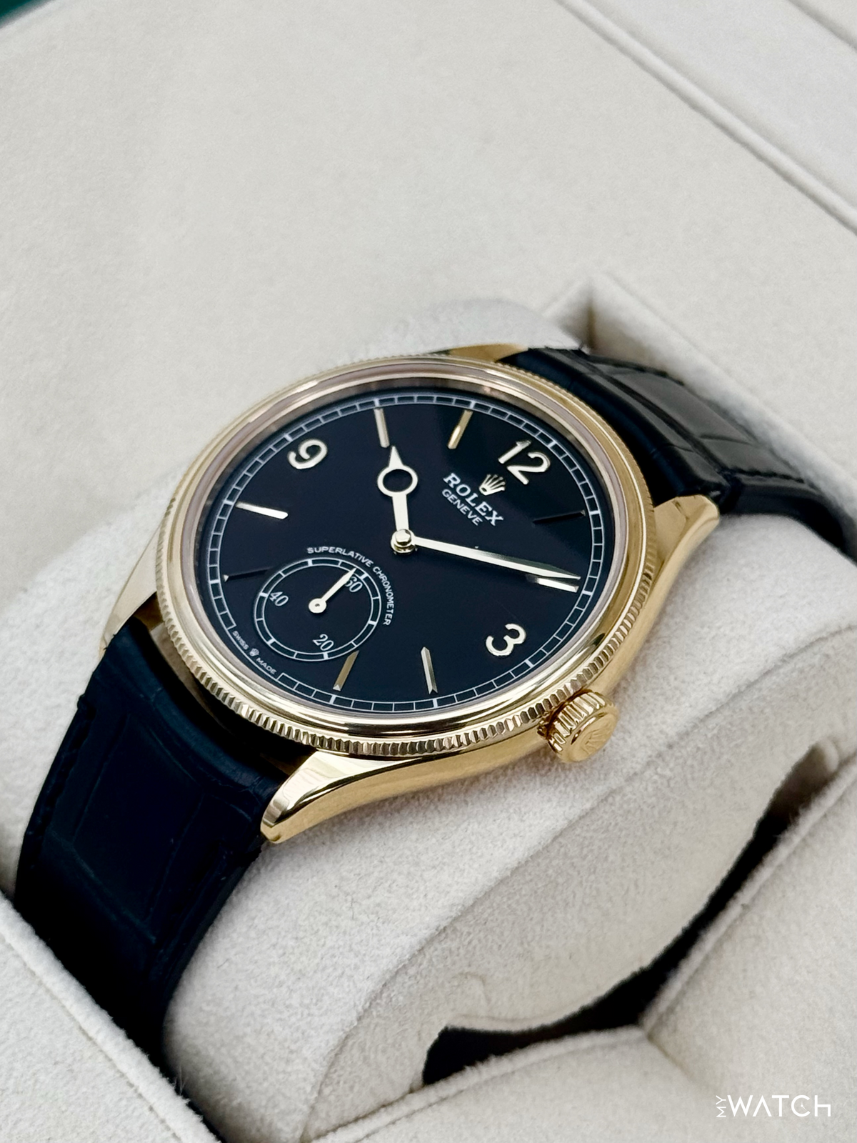 2024 Rolex 1908 39mm 52508 Yellow Gold Black Dial